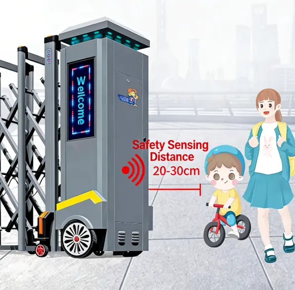 automatic retractable access gate anti-collision safety sensor, 20-30cm obstacle detection, pedestrian protection safety device for retractable security gate