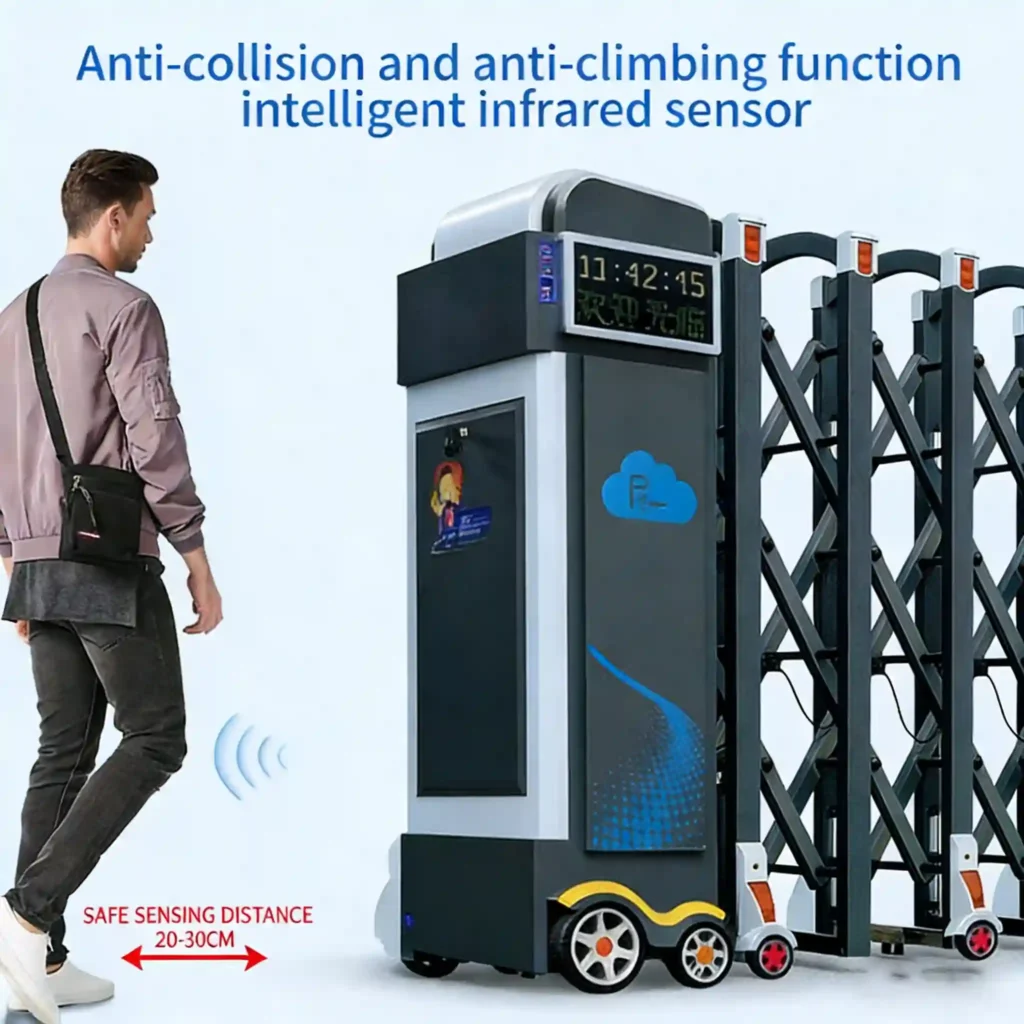 retractable-access-gate-infrared-anti-collision-sensor