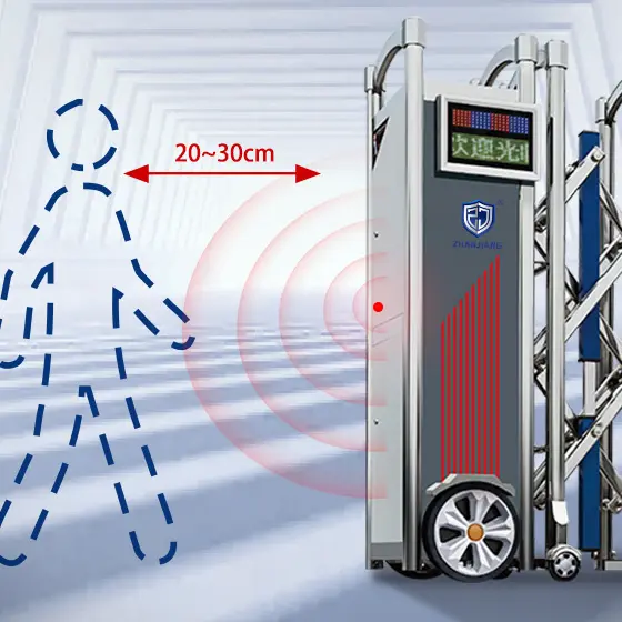 automatic retractable access gate infrared safety sensor, real-time obstacle detection, auto stop and reverse function for entrance safety