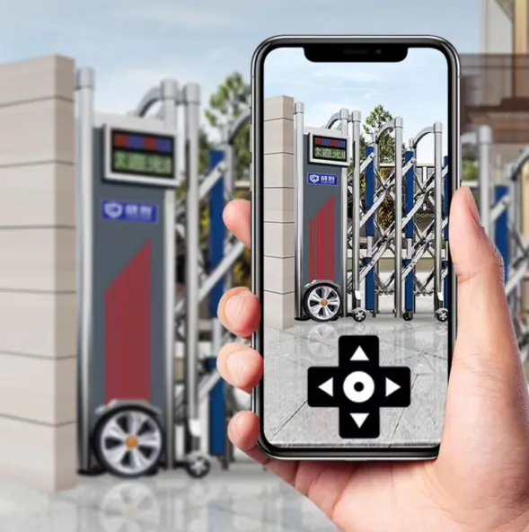 zhanjiang-retractable-access-gate-smart-app-remote-control